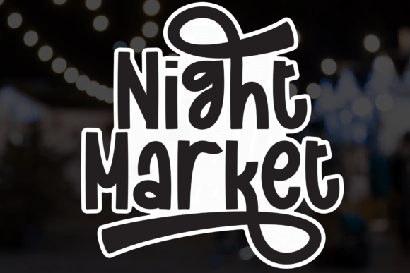 Discover the Friendly Charm of the Night Market Font