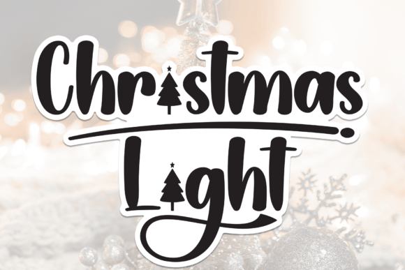 Discover the Warmth and Style of the Christmas Light Font