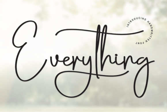 Everything: A Sweet Handwritten Font for Creative Projects