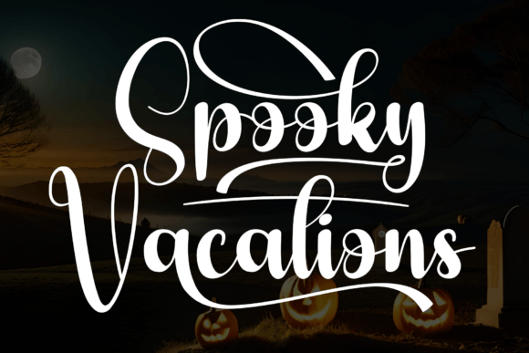 Spooky Vacations: A Friendly Handwritten Font for Every Design