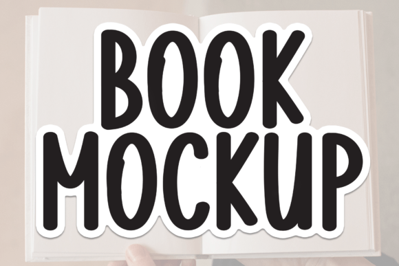 The Warmth of Handwritten Style with the Book Mockup Typeface