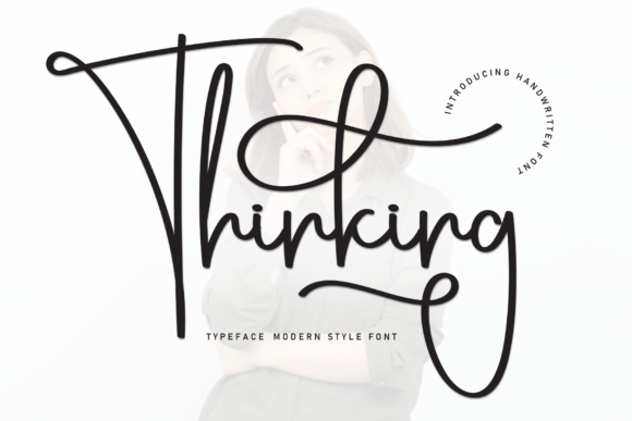 Thinking: A Modern Handwritten Script for Authentic Design