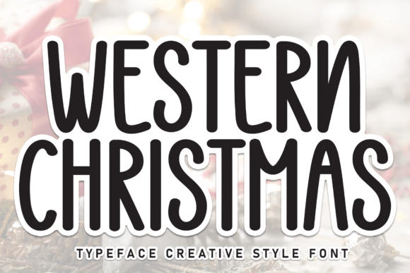 Western Christmas: A Font That Brings Joy to Children's Designs